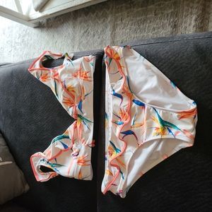 Bikini, top wore once, bottoms only a few times.